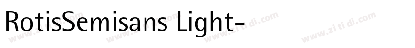 RotisSemisans Light字体转换